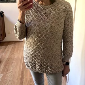 Forever 21 light beige knit see-through sweater size large